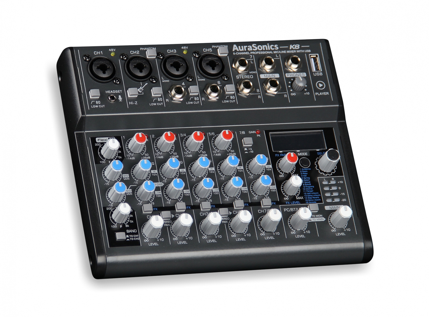AuraSonics K8 компактный микшерный пульт в Бугуруслане