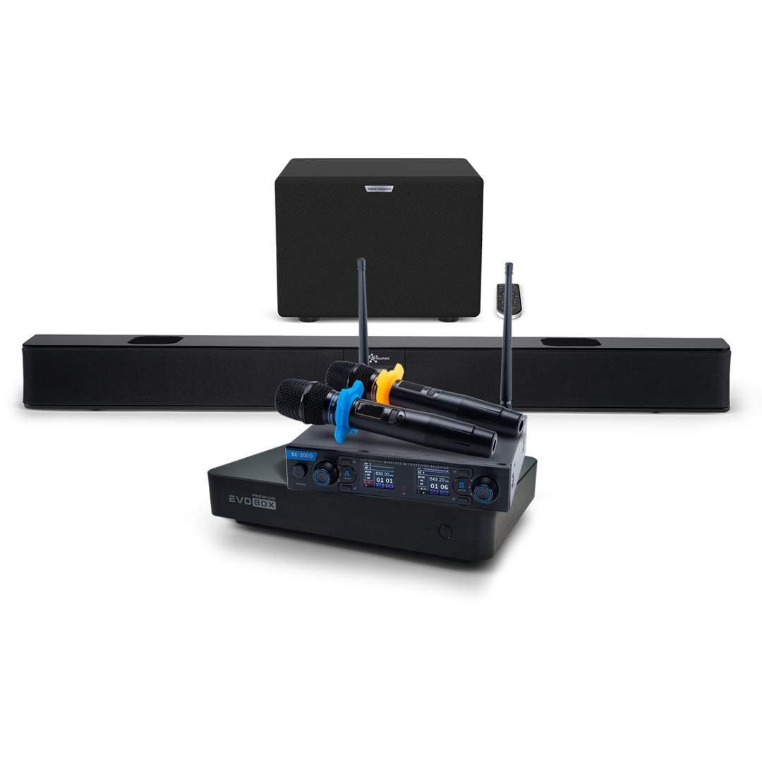 Hi-End караоке-система EVOBOX Premium + EvoSoundBar (саундбар с караоке) в Бугуруслане