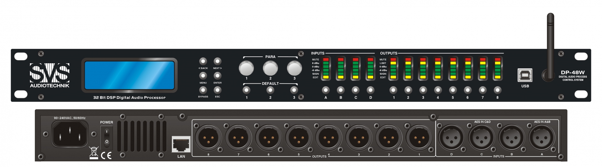 SVS Audiotechnik DP-48W Цифровой процессор: 4 входа 8 выходов в Бугуруслане