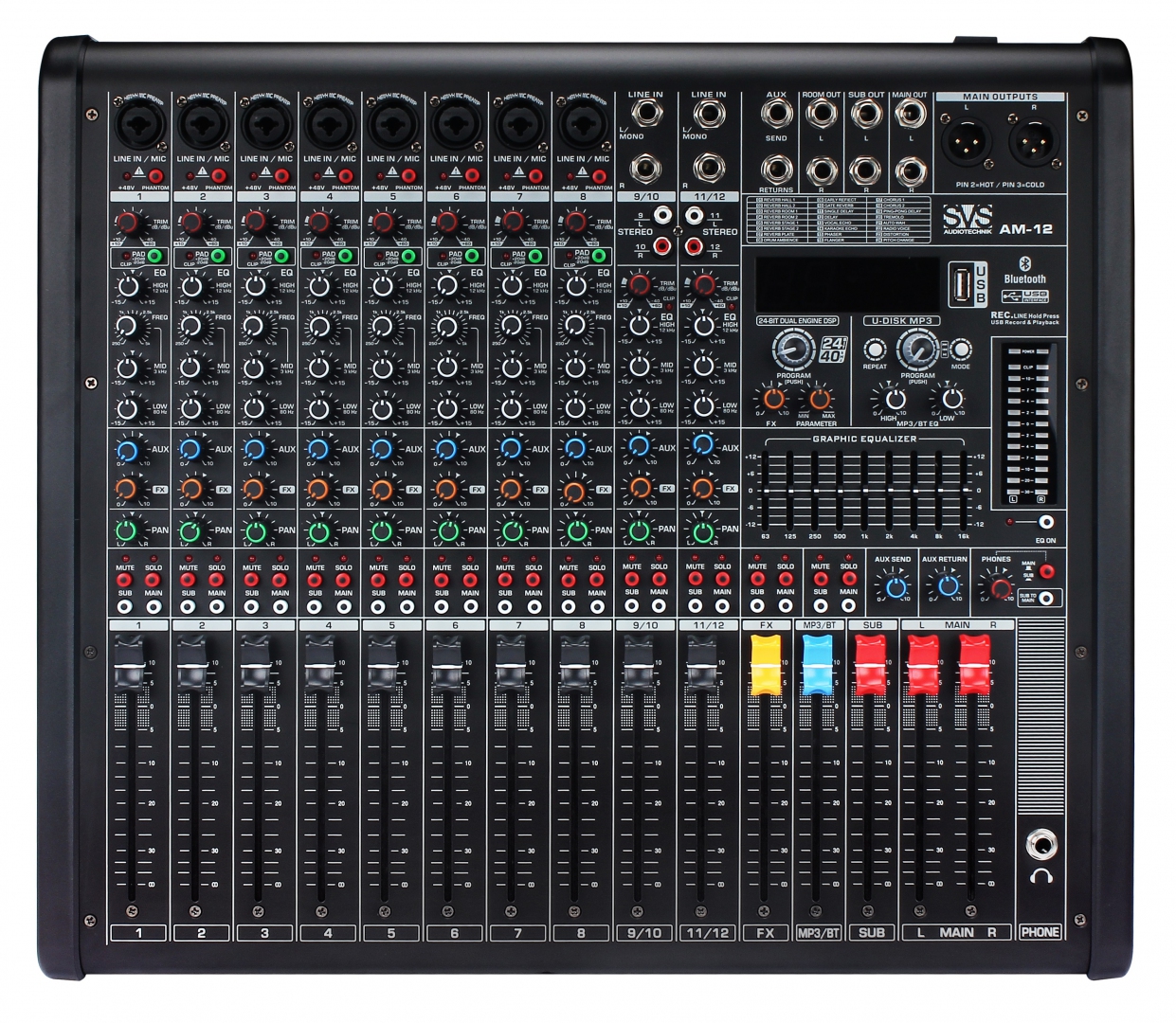 SVS Audiotechnik mixers AM-12 Микшерный пульт аналоговый, 12-канальный в Бугуруслане